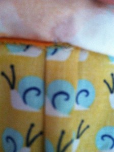 inside view of tuck-measures 0.5 inch across