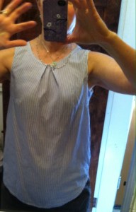 loosened tuck = flattering drape